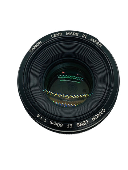 Canon Lens EF 50mm 1:1.4 Ultrasonic With Lens Caps & Hoya 58mm Filter