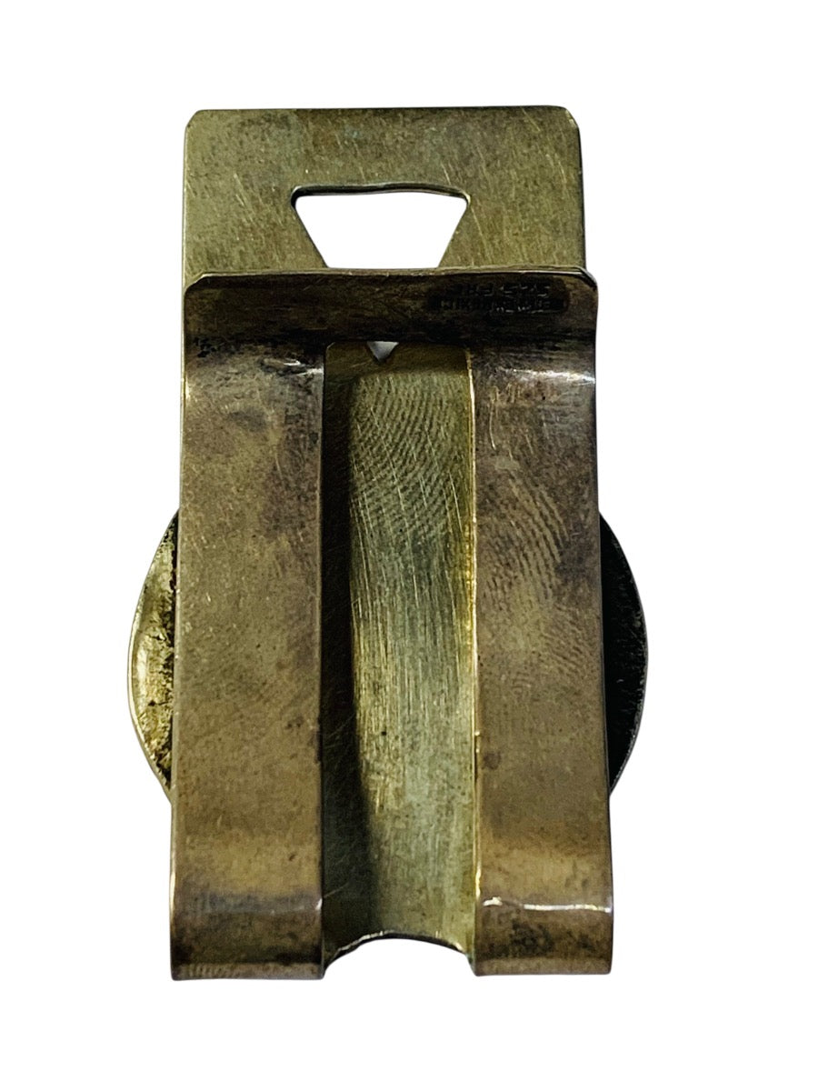 Vintage Sterling Silver Cezontemoc Mexico Money Clip 27.4 Grams