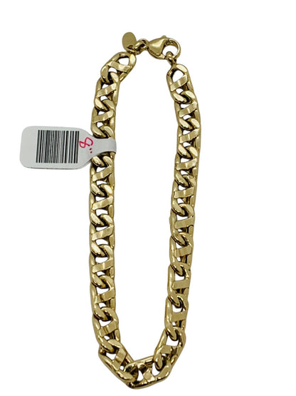 14K Curb Yellow Gold Bracelet | Size 8.5 | 9.7g