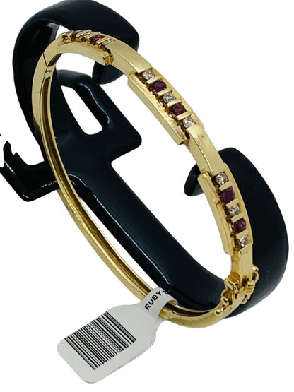 14K Yellow Gold Round Diamond Bracelet | .18CTW TCW | Size 8 | 17.5g