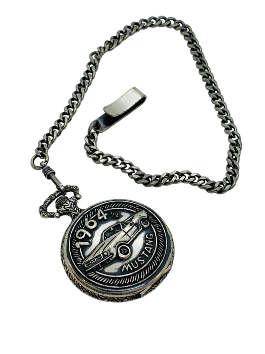 Relic 1964 1/2 Ford Mustang Pocket Watch Quartz (Made by Fossil)