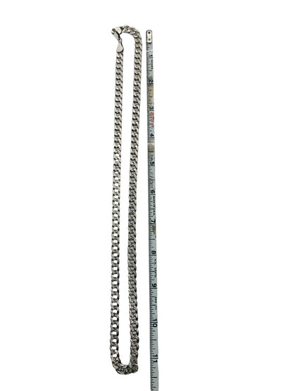 .925 Sterling Silver Curb Chain 22in 6.1mm 41.3g
