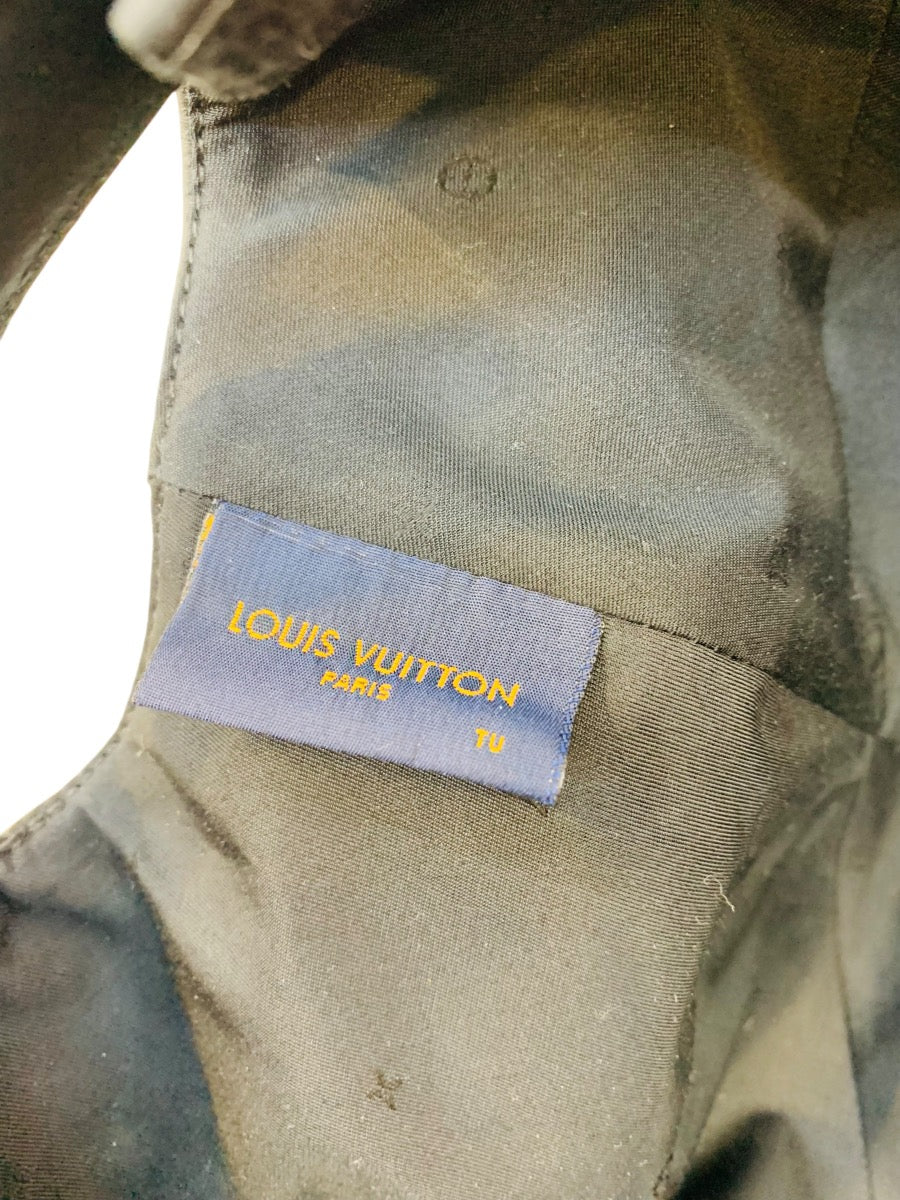 Louis Vuitton Monogram Leather Embossed Black Cap MP2320