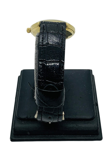 Longines Vintage 1960s Watch 33mm Automatic Black Alligator Band