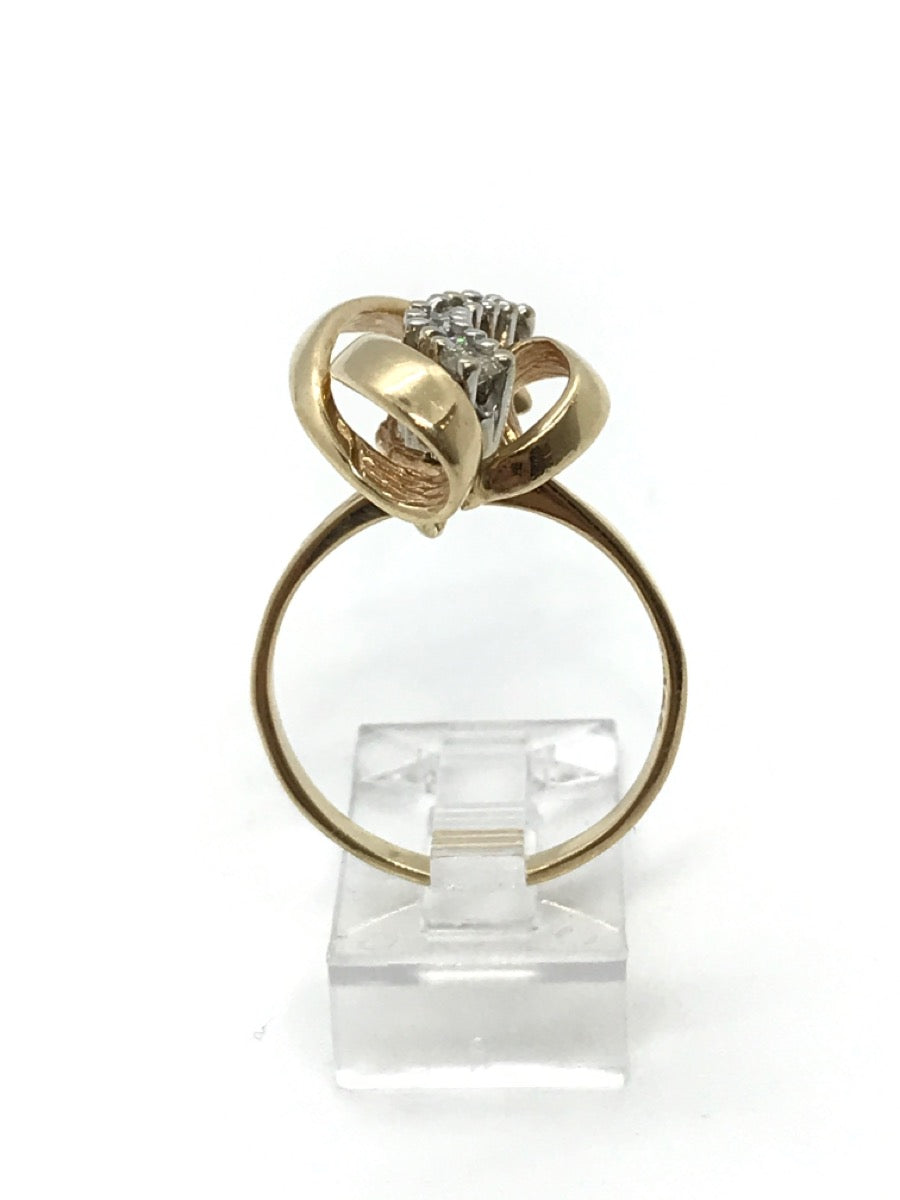 14K Yellow Lady's Diamond Fancy Cocktail Ring .50 CTW | Size 8.5