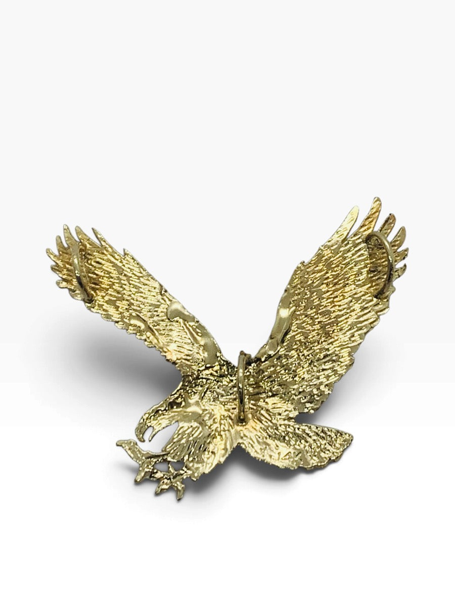14K Yellow Gold Eagle Style Pendant 4.9 Grams | Size 1.5" X 1.5"
