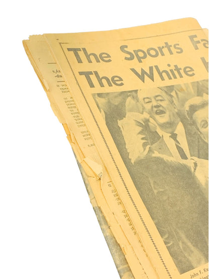 L.A Times Vintage Historic Newspaper of 1963 "Johnson Takes Over" from JFKs Assasination Day.
