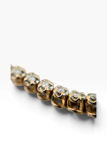 10K Rose-Gold Lady's Tennis Diamond Bracelet | .60 TCW | Size 7.5" | 7.5 Grams