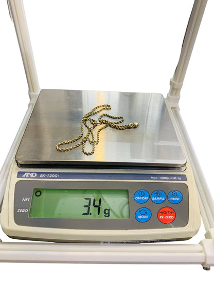 10K Yellow Gold Rope Chain | 22" | 3.4g