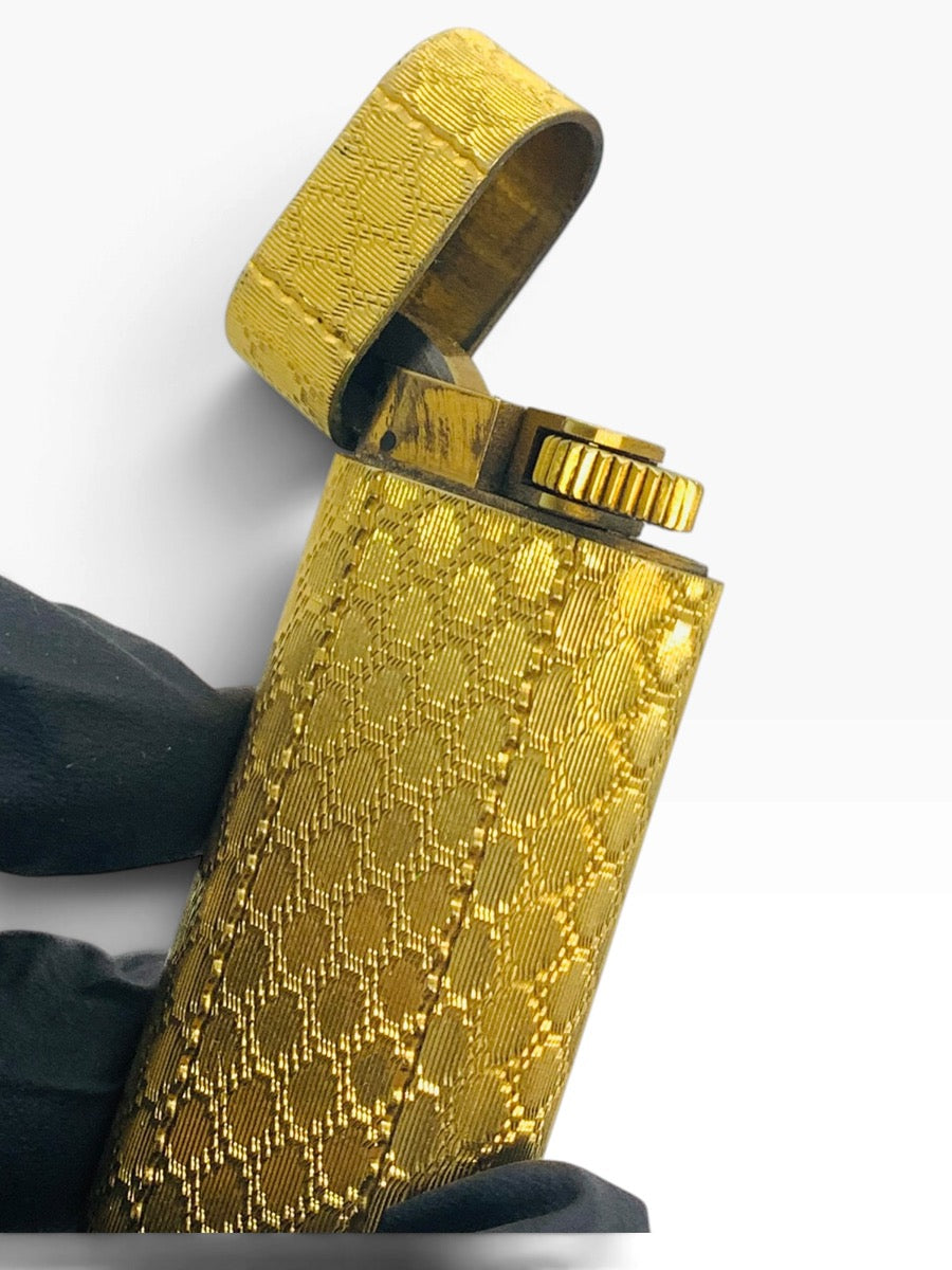 Vintage Luxury Cartier Les Must Gold Plated Lighter  Made in France