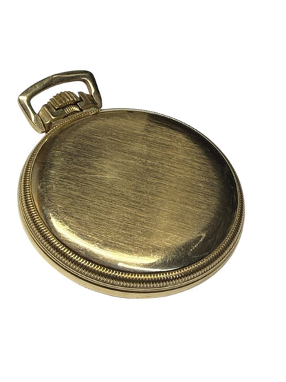 Vintage Illinoise Pocket Watch 10K Gold Filled Wind-Up Open Face 1920s