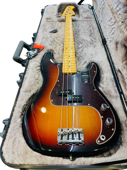 Fender American Precision II Electric Bass Guitar Sunburst