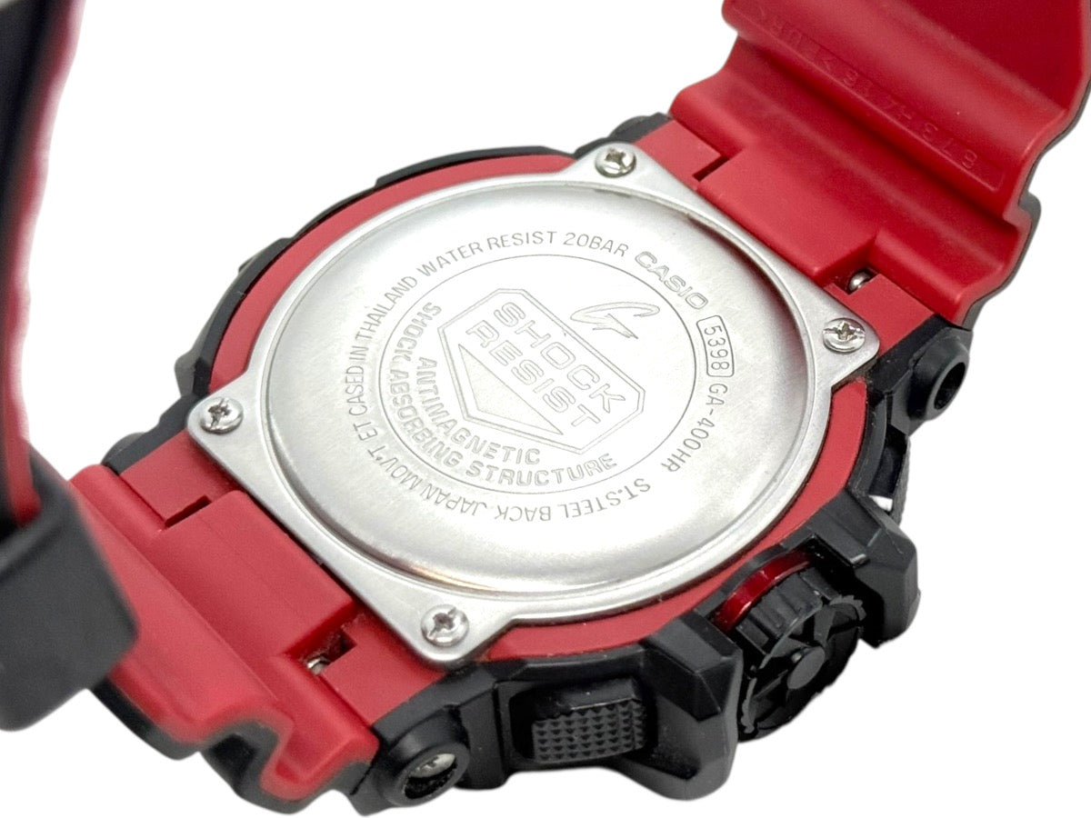 Casio G-Shock Analog Digital Black/Red Resin GA-400HR Mens Watch