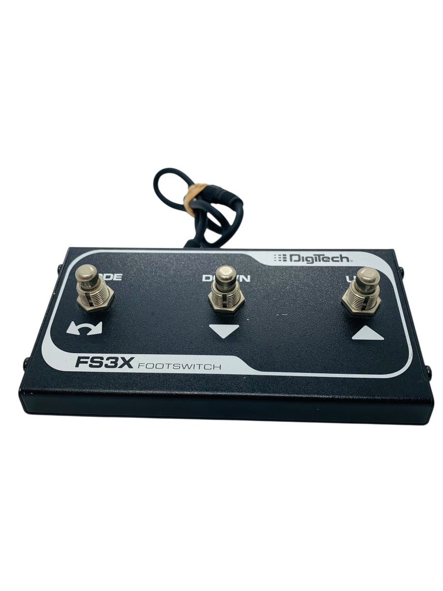 DigiTech FS3X 3 Button Foot Switch Black w/ 1/4" TS Instrument Cable