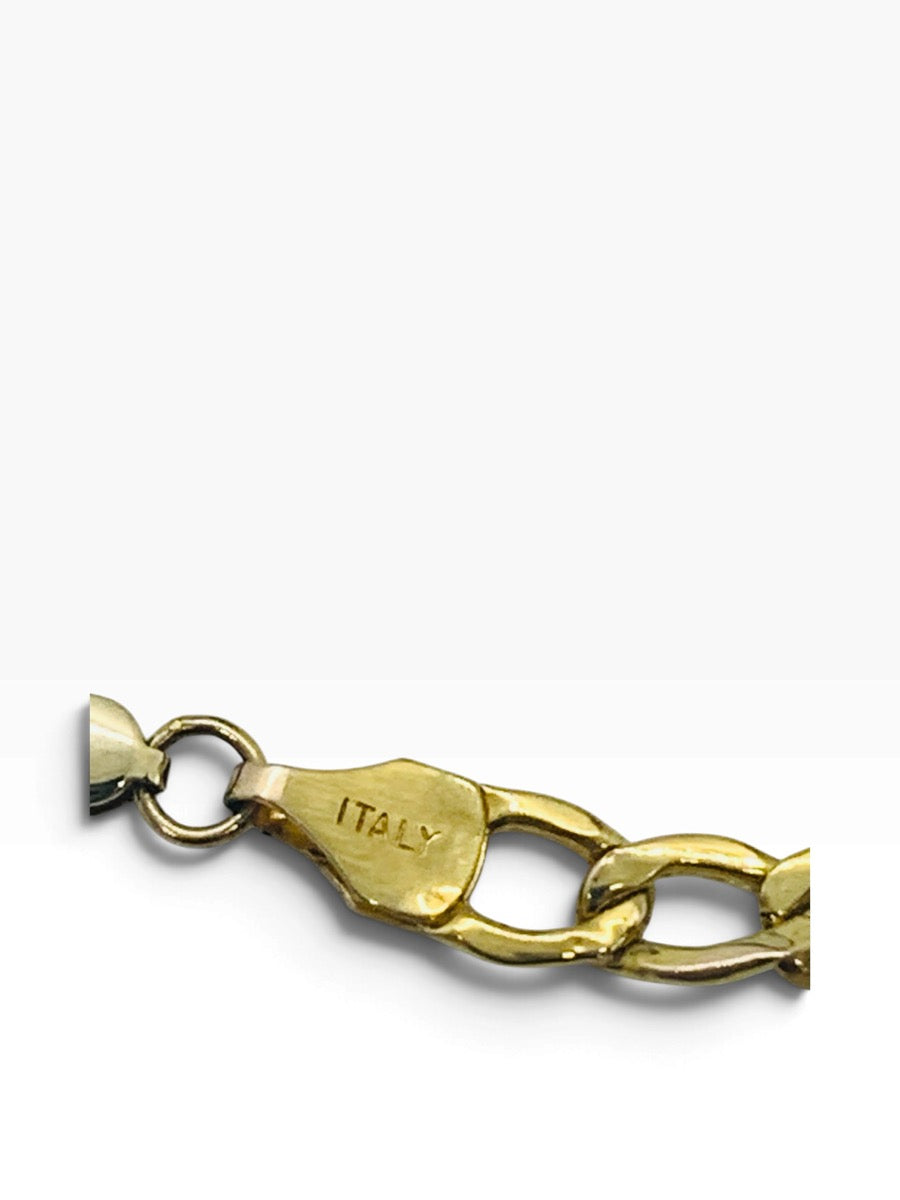 10K Yellow Gold Figaro Bracelet Unisex 2.2 Grams | 8" Length | 5mm Width