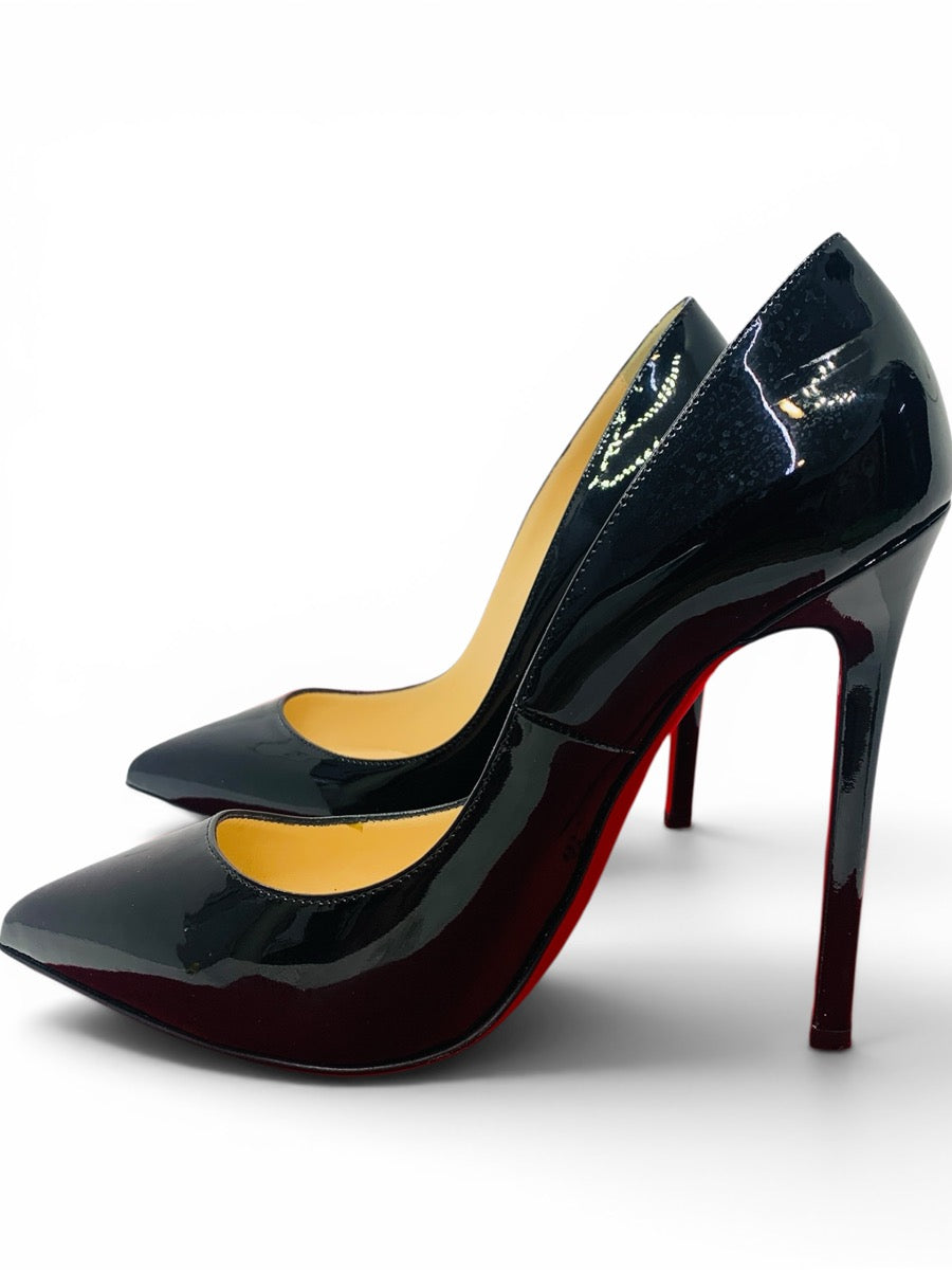 Christian Louboutin Black Pumps Red Bottom Womens Size 8