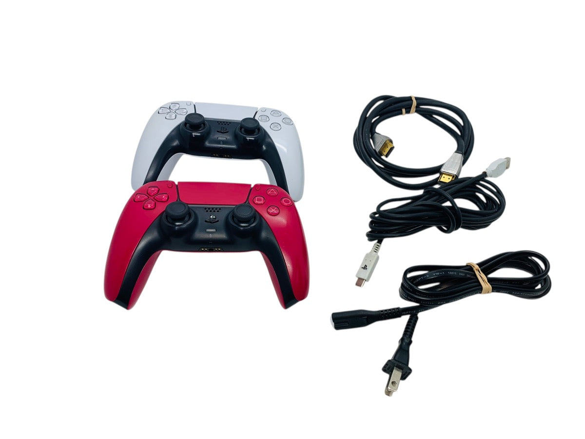 Sony CUH-1015A PlayStation 5 Disc Console White w/ 2 Controllers