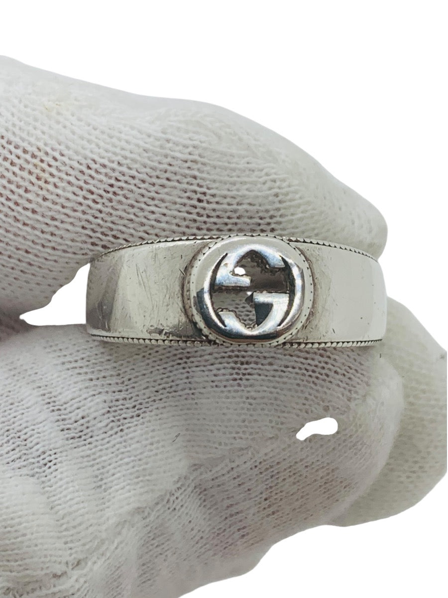 Gucci Men's 925 Sterling Silver GG Interlocking G Ring Band US 10 (22)