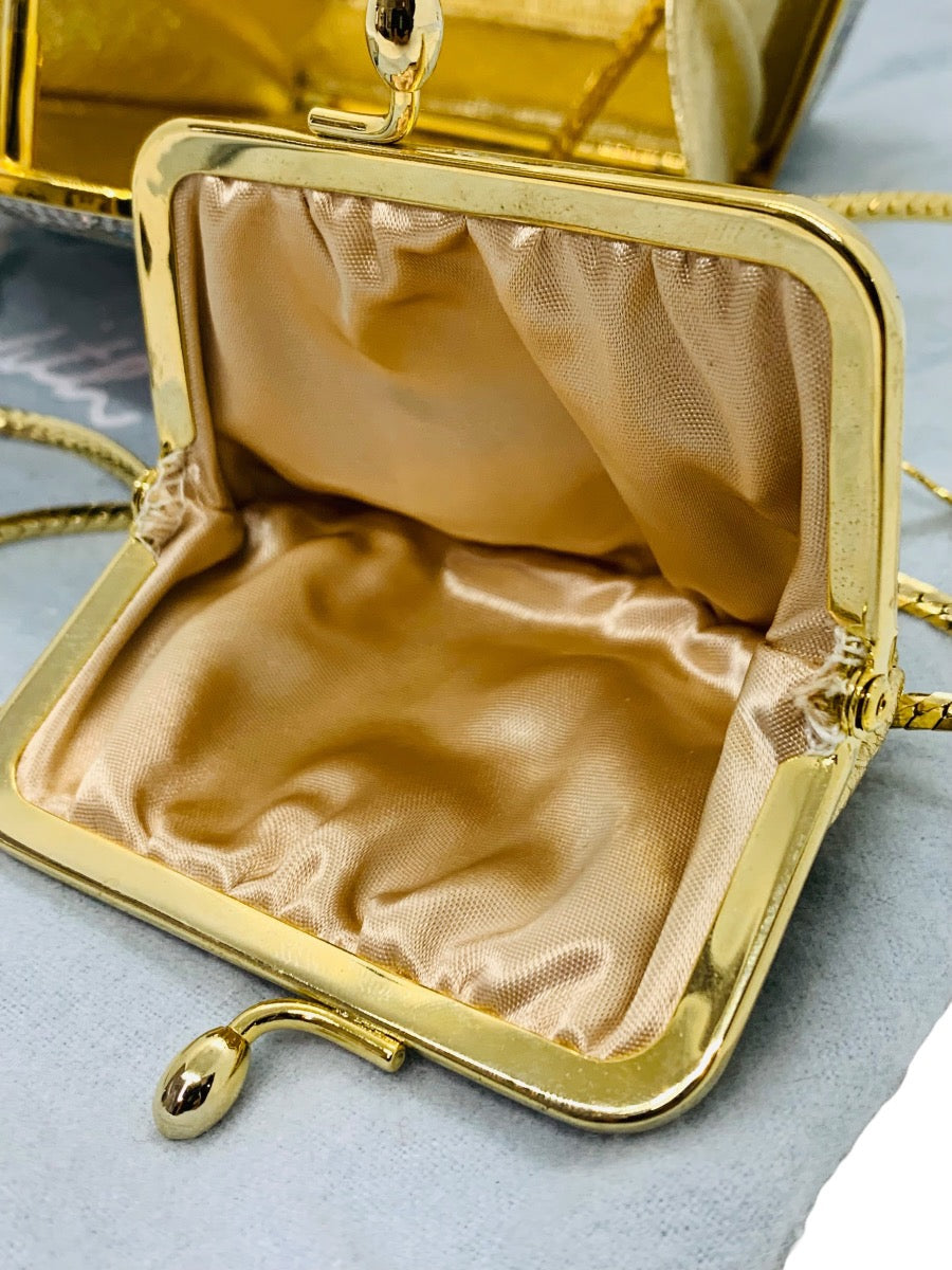 Judith Leiber Swarvoski Crystal Shoulder Bag with Dustbag & Mirror