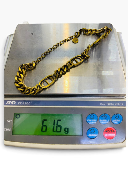 Chrisitan Dior 30 Montaigne Choker Yellow Necklace | Size 18 | 61.6g
