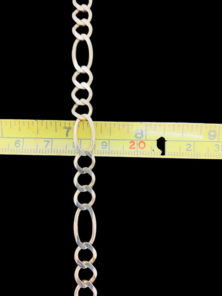 14K Yellow Gold Figaro Chain | Size 26 | 31g