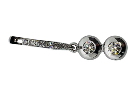 Effy 14K White Gold Diamond Dangling Earrings 3.9 Grams | .60 CTW