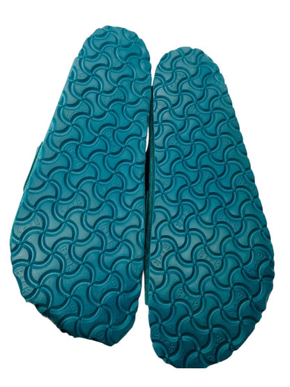 Birkenstock Kyoto Sandals Suede Dark Teal Womens Size 12