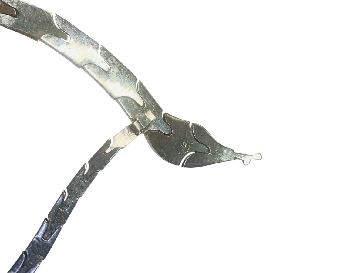 Mexican Sterling Silver .925 Snake Bracelet Mexico PF-79 90.6 Grams