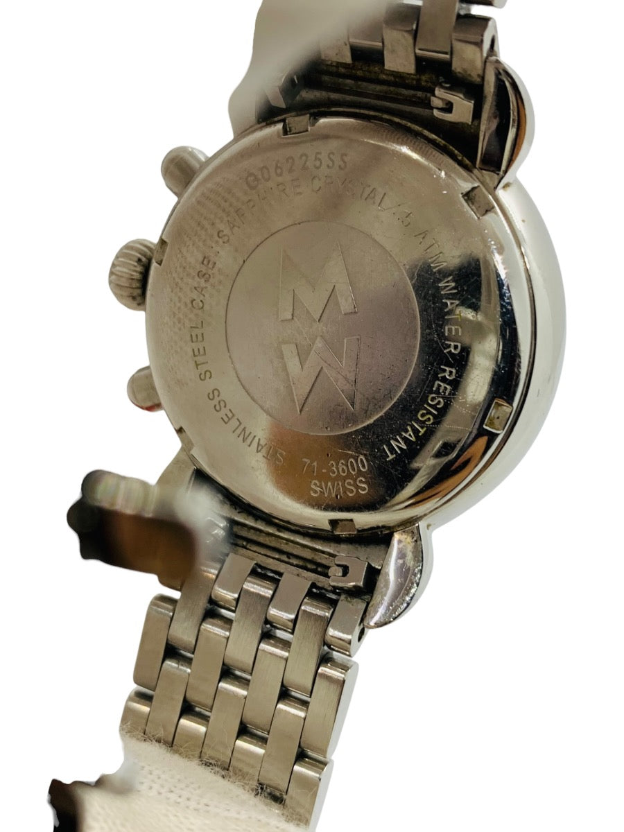 Michele Stainless Steel Band White Face Watch - Watch Only
