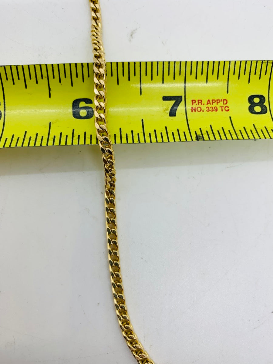 14K Franco Yellow Gold Bracelet | Size 8 | 5.5g
