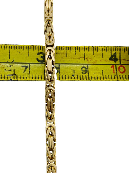 14K Yellow Gold Byzantine Chain | Size 19 in | 38.4g