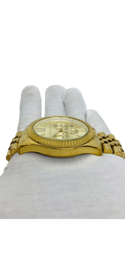 Michael Kors MK-8281 Quartz Gold-Tone Wrist Watch for Men 45mm