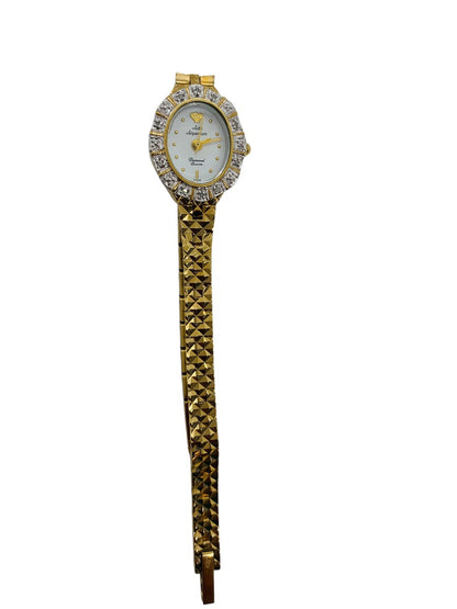Jules jurgensen 3355DS Gold Tone Lady's Diamond Quartz Watch