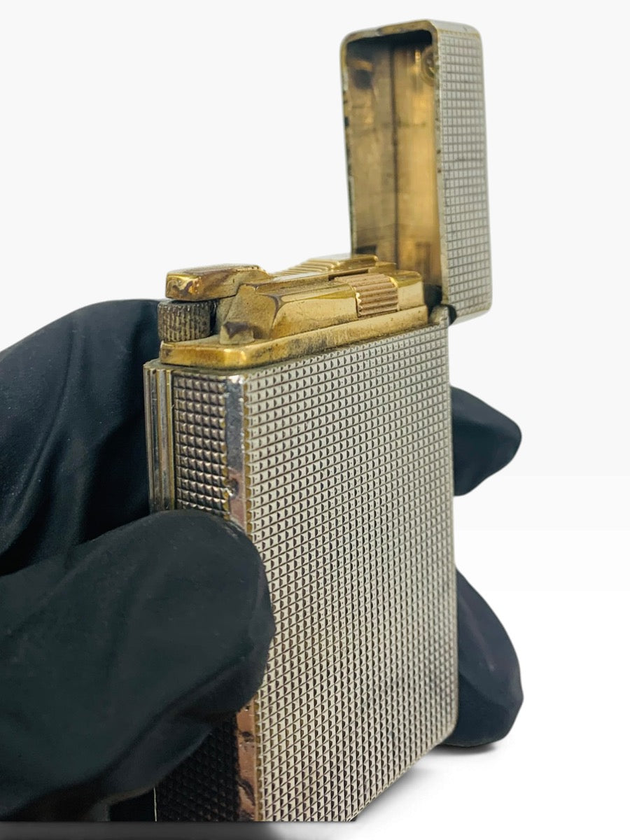 Vintage ST Dupont Ligne 1 Silver Luxury Box Pocket Lighter