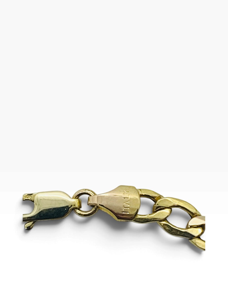 10K Yellow Gold Figaro Chain 5.8 Grams | 5mm Width | 24" Length