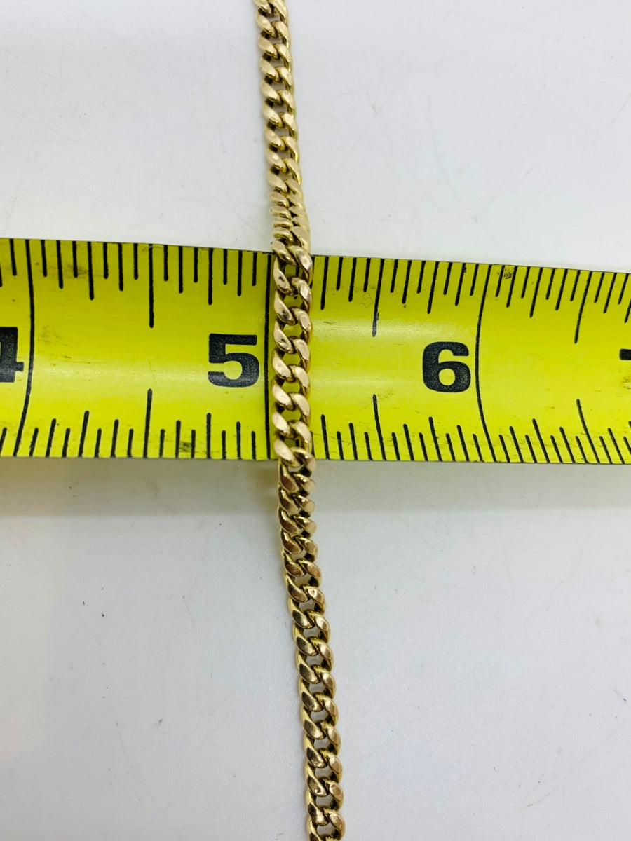 10K Yellow Gold Curb Chain | Size 7 1/2 | 3.8g