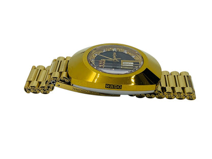 Rado Diastar Gold-Tone 648.0413.3 Automatic Men's Watch Black Dial