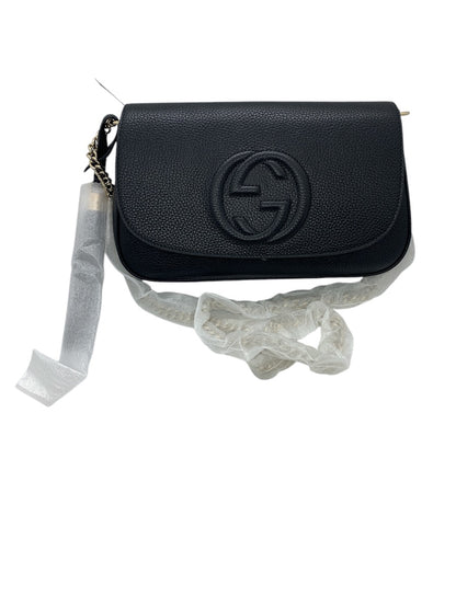Gucci Disco Soho GG Black Chain Cross Body Handbag 536224
