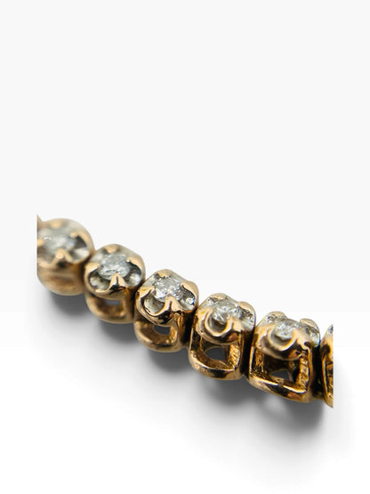 10K Rose-Gold Lady's Tennis Diamond Bracelet | .60 TCW | Size 7.5" | 7.5 Grams