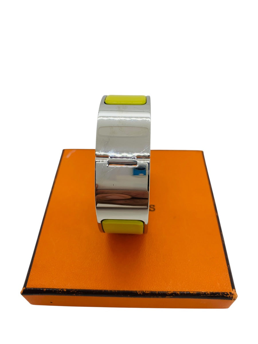 Hermes H Clic Clac Enamel Bracelet 64.8g 7.5in Wrist Size