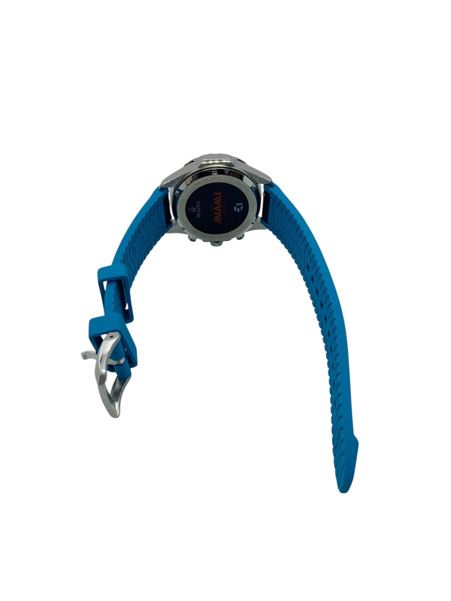 Bulova E1 Team Miami Chronograph Blue Mens Marine Star Watch 96B460