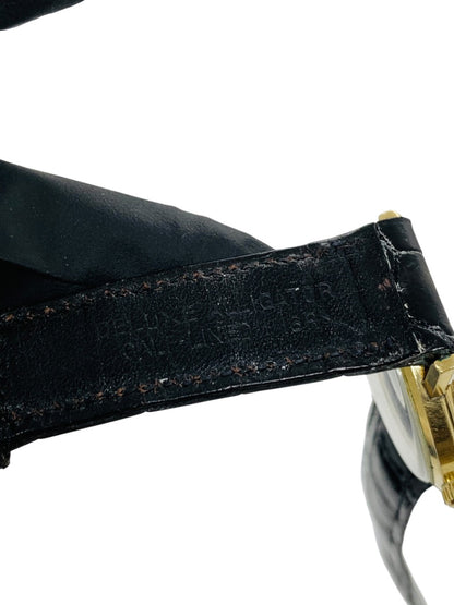 Longines Vintage 1960s Watch 33mm Automatic Black Alligator Band