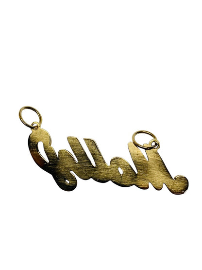 14K Yellow Gold "Molly" Design Pendant 8.5 Grams |1 3/4" x 1"