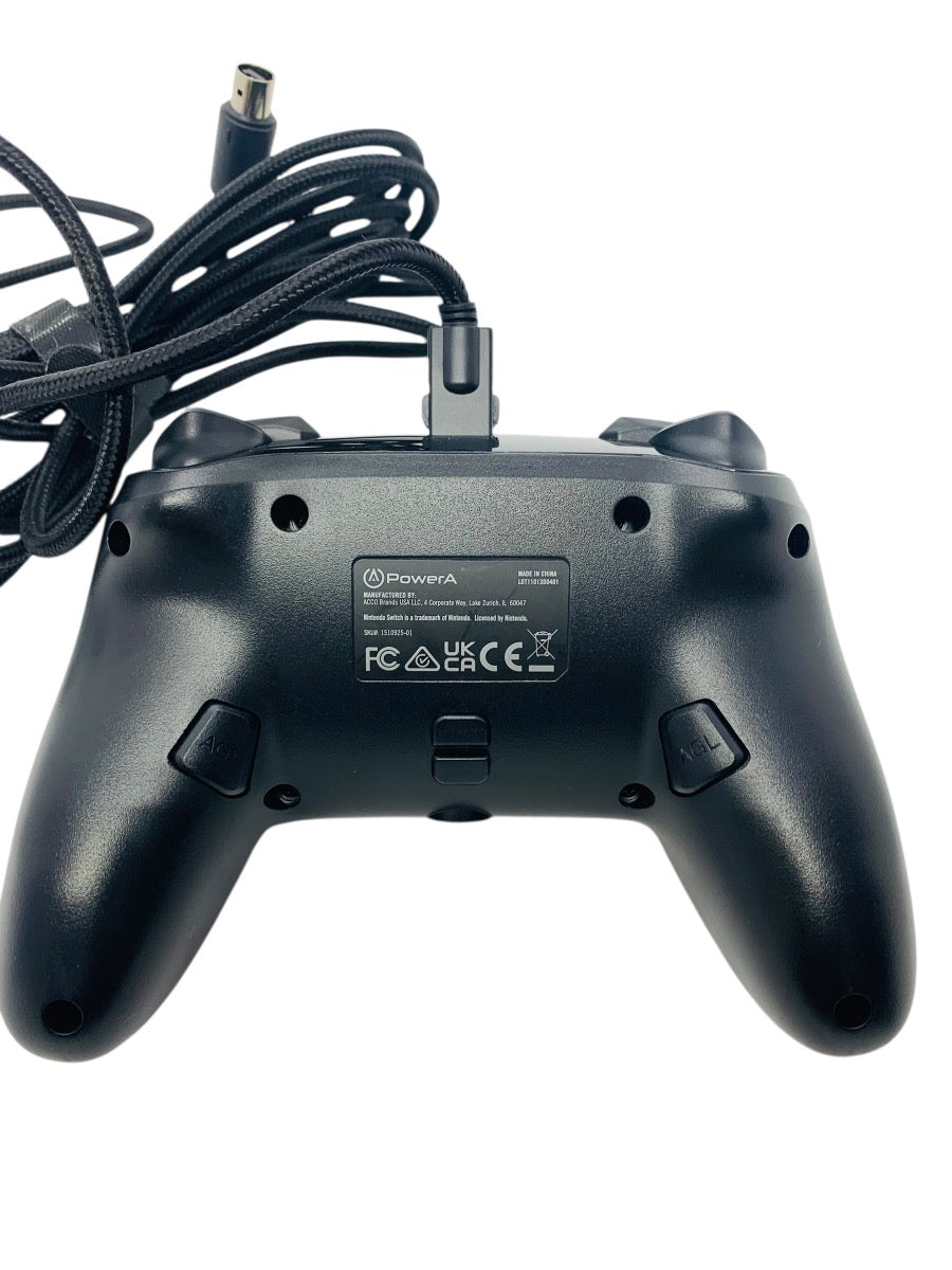 Nintendo Power A Enhanced Wired Controller Black LED Controller