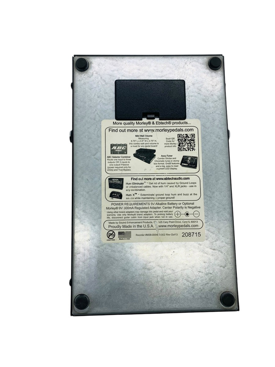 Morley Bad Horsie 2 Contour Wah Black Electro Guitar Effects Pedal