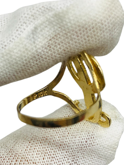 Initial "L" 10K Yellow Gold Ring | Size 7 | 2.64g