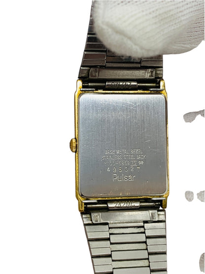 Vintage Pulsar by Seiko Y100-5859 Quartz Gold Tone Men's Watch