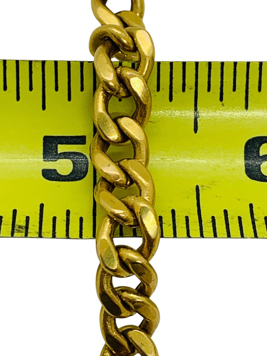 18K Yellow Gold Curb Bracelet | Size 8 | 15.4g
