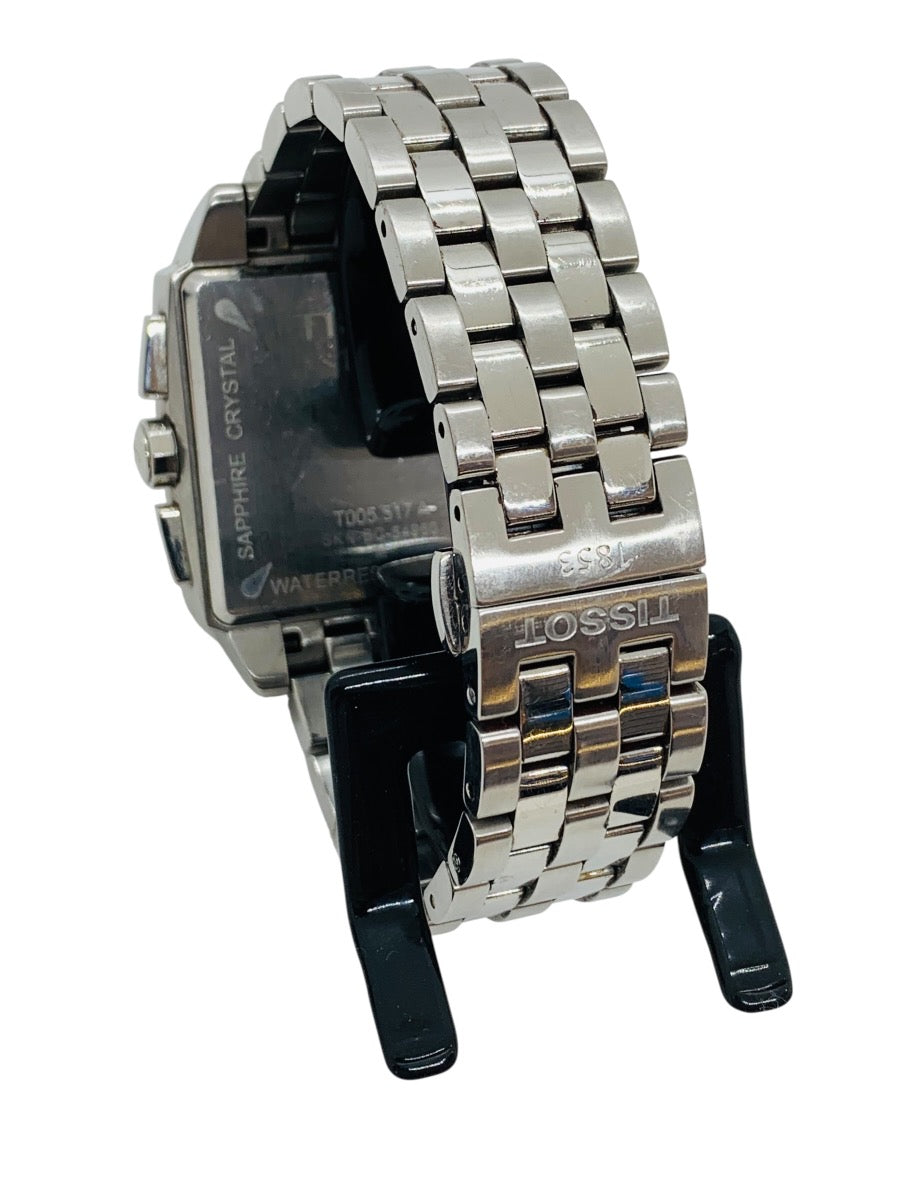 Tissot 1853 Quadrato Men's Chronograph Watch - Quartz Stainless Steel 36x39mm Black Dial