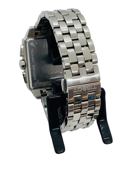 Tissot 1853 Quadrato Men's Chronograph Watch - Quartz Stainless Steel 36x39mm Black Dial